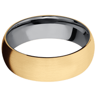 14K Yellow Gold + Satin Finish + Tantalum