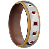 Palladium Silver + Satin , Satin Finish + Brown