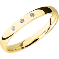14K Yellow Gold + Polish Finish