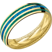 10K Yellow Gold + Polish Finish