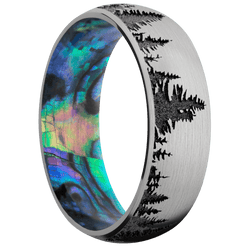 Titanium + Satin Finish + Abalone