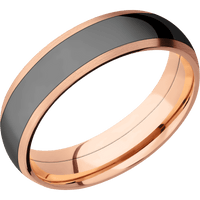 14K Rose Gold + Satin Finish