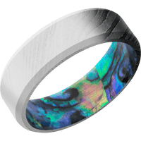 Damascus + Bead Finish + Abalone