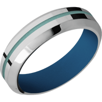 Titanium + Polish , Polish Finish + Ridgeway Blue
