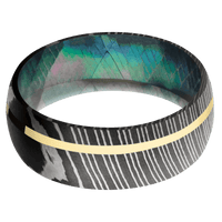 Damascus + Acid Finish + Black Mother of Pearl