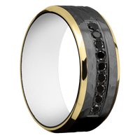 Zirconium + Hammer , Polish Finish + Your Color