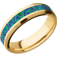 10K Yellow Gold + Bead , Polish Finish