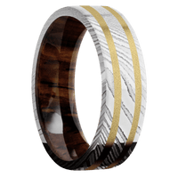 Damascus + Polish Finish + Cocobolo