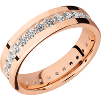 14K Rose Gold + Polish Finish