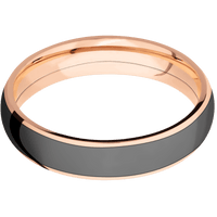 18K Rose Gold + Polish Finish