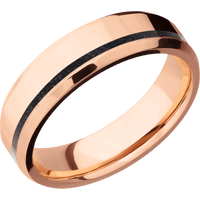 14K Rose Gold + Polish , Bead Finish