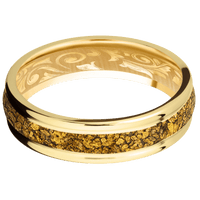 14K Yellow Gold + Polish , Polish Finish