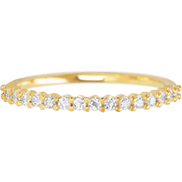 14K Yellow Gold band with 18 Round Lab Grown Diamond having TCW-.27
