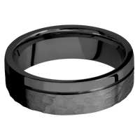Zirconium + Hammer , Polish Finish