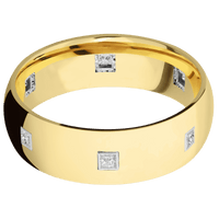10K Yellow Gold + Polish Finish
