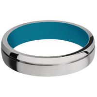 Titanium + Satin , Polish Finish + Sea Blue