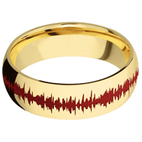 14K Yellow Gold + Polish Finish