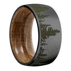 Zirconium + Anglesatin Finish + Whiskey Barrel