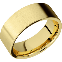 22K Yellow Gold + Satin Finish