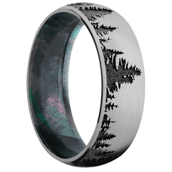 Titanium + Satin Finish + Black Mother of Pearl