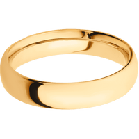 14K Yellow Gold + Polish Finish
