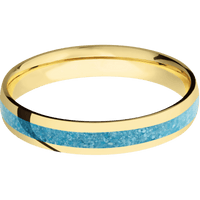 14K Yellow Gold + Polish Finish