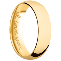 22K Yellow Gold + Polish Finish
