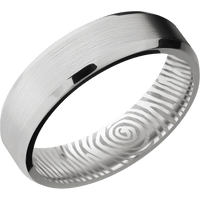 14K White Gold + Satin , Polish Finish