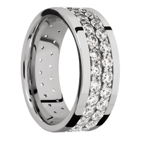 10K White Gold + Polish Finish