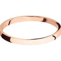 14K Rose Gold + Polish Finish