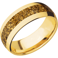 18K Yellow Gold + Polish Finish