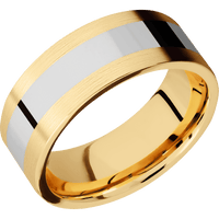 14K Yellow Gold + Satin Finish