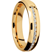 14K Yellow Gold + Polish , Polish Finish