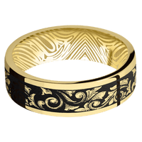 14K Yellow Gold + Polish Finish