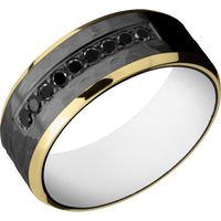 Zirconium + Hammer , Polish Finish + Your Color