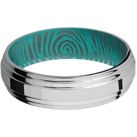 Titanium + Polish , Polish Finish + Teal
