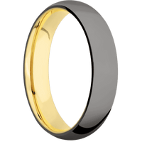 Tantalum Noir + Polish Finish + 22K Yellow Gold
