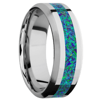 14K White Gold + Polish , Satin Finish