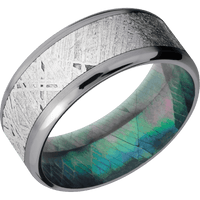 Tantalum + Satin , Polish Finish + Black Mother of Pearl