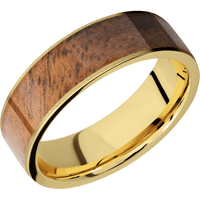 14K Yellow Gold + Sand Finish