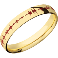14K Yellow Gold + Polish Finish