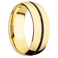 14K Yellow Gold + Polish Finish
