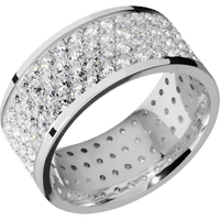 18K White Gold + Polish Finish