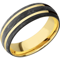 Forged Carbon Fiber + None Finish + 10K Yellow Gold