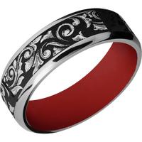 Titanium + Polish , Polish Finish + USMC Red