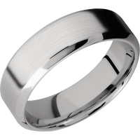 14K White Gold + Satin , Polish Finish