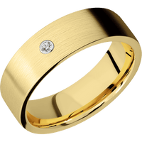 10K Yellow Gold + Satin Finish