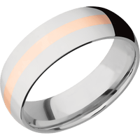 14K White Gold + Polish Finish