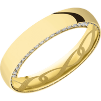 14K Yellow Gold + Polish Finish