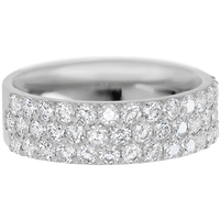 Platinum band with 43 Round Lab Grown Diamond having TCW-1.29